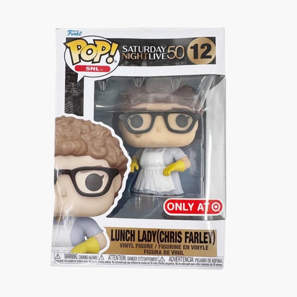 Funko POP! TV: SNL 50th Anniversary Lunch Lady Chris Farley Figure